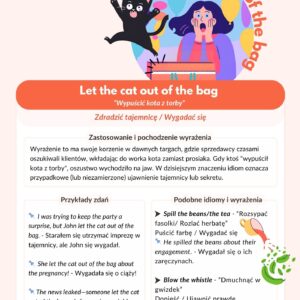 100+ idiomów w angielskim