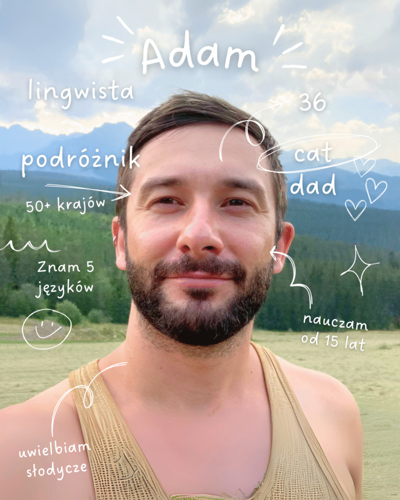 Adam Adamiak nauka języków obcych, tutor, korepetycje z angielskiego i hiszpańskiego, matura z angielskiego, kursy językowe