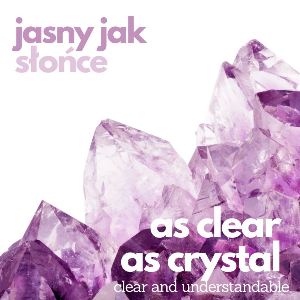 As clear as crystal