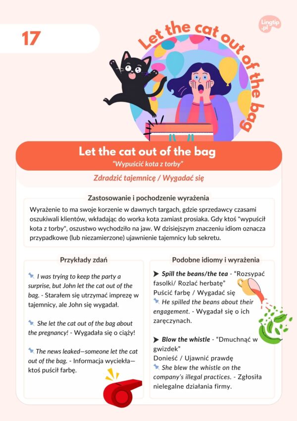 100+ idiomów w angielskim