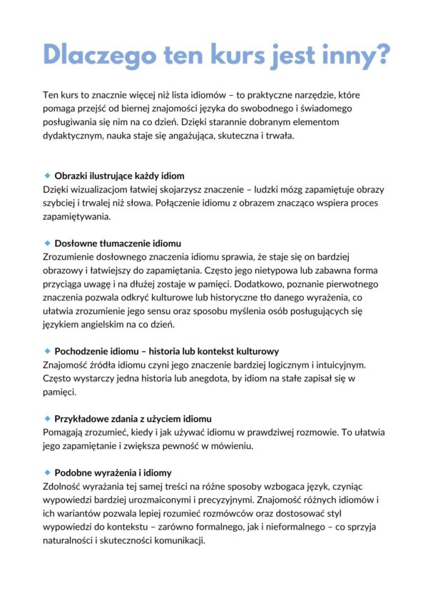 100+ idiomów w angielskim - obrazek 2