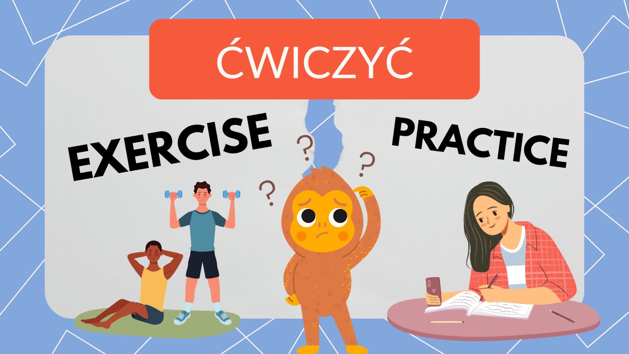 ćwiczyć po angielsku exercise vs practice różnica między exercise a practice practice meaning exercise meaning ćwiczenia fizyczne po angielsku ćwiczenia w podręczniku po angielsku nauka umiejętności po angielsku Jaka jest różnica między exercise a practice? Kiedy używać exercise, a kiedy practice? Co oznacza an exercise w książce? Jak poprawnie powiedzieć „ćwiczyć grę na pianinie” po angielsku?